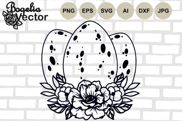 Easter Eggs with Flowers