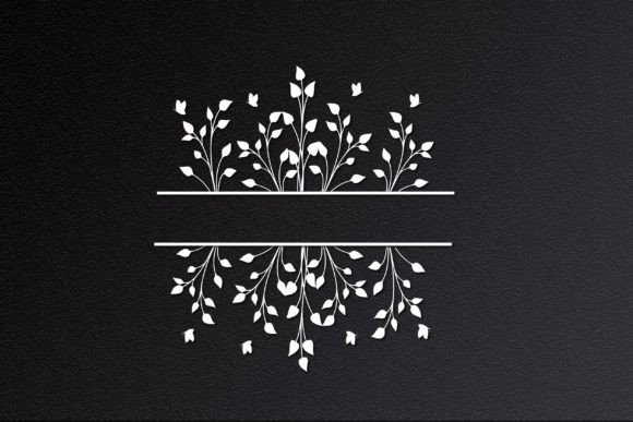Floral Frame Sing Cut File Svg