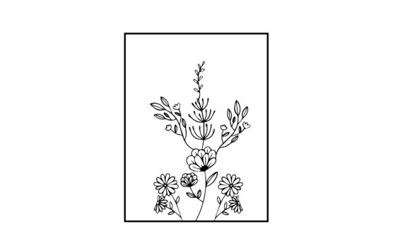Floral Garden Wall Mat SVG