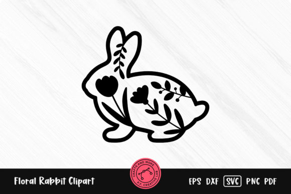 Floral Rabbit – Easter Bunny SVG