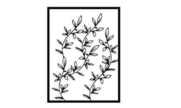 Floral Wall Mat Art Design SVG