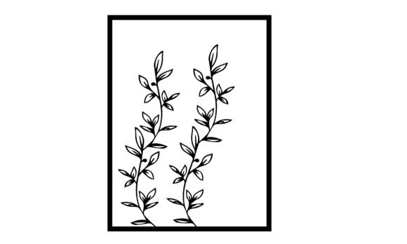 Floral Wall Mat Garden Design SVG