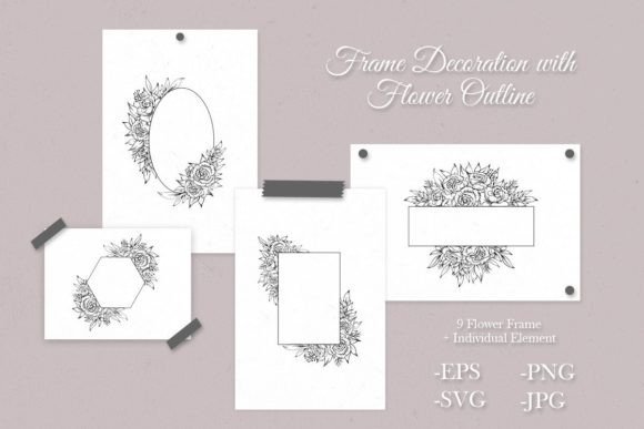 Frame Decoration with Outline Frame Set