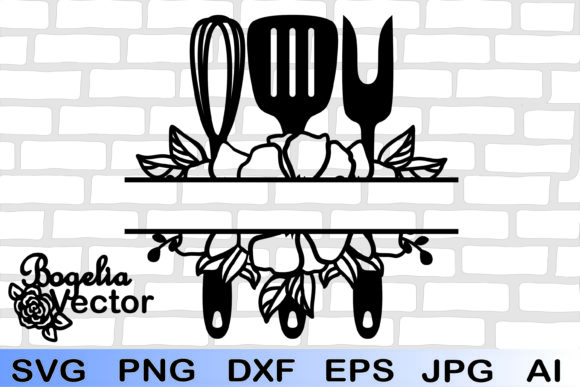 Kitchen Split Frame Floral