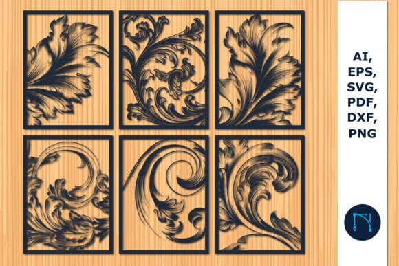 Laser Cut Floral Wall Home Decor Bundle