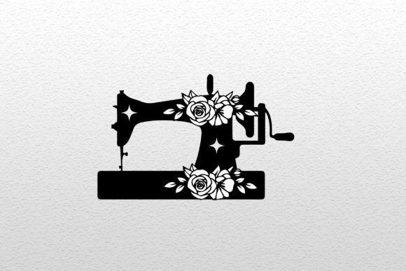 Sewing Floral Machine Laser Cut SVG
