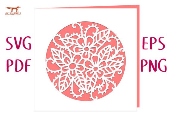 Spring Posy Card SVG Cut File