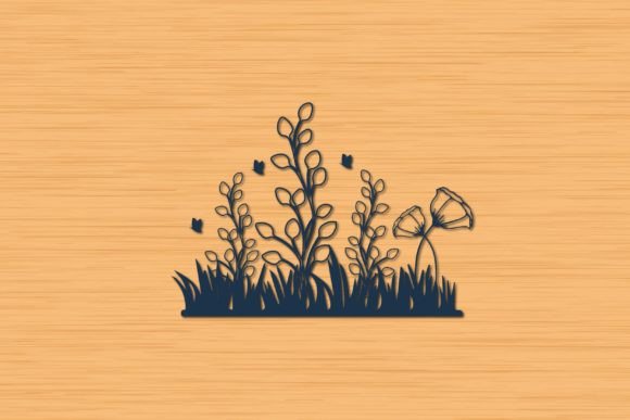 Wildflower Floral Branch Cut File SVG